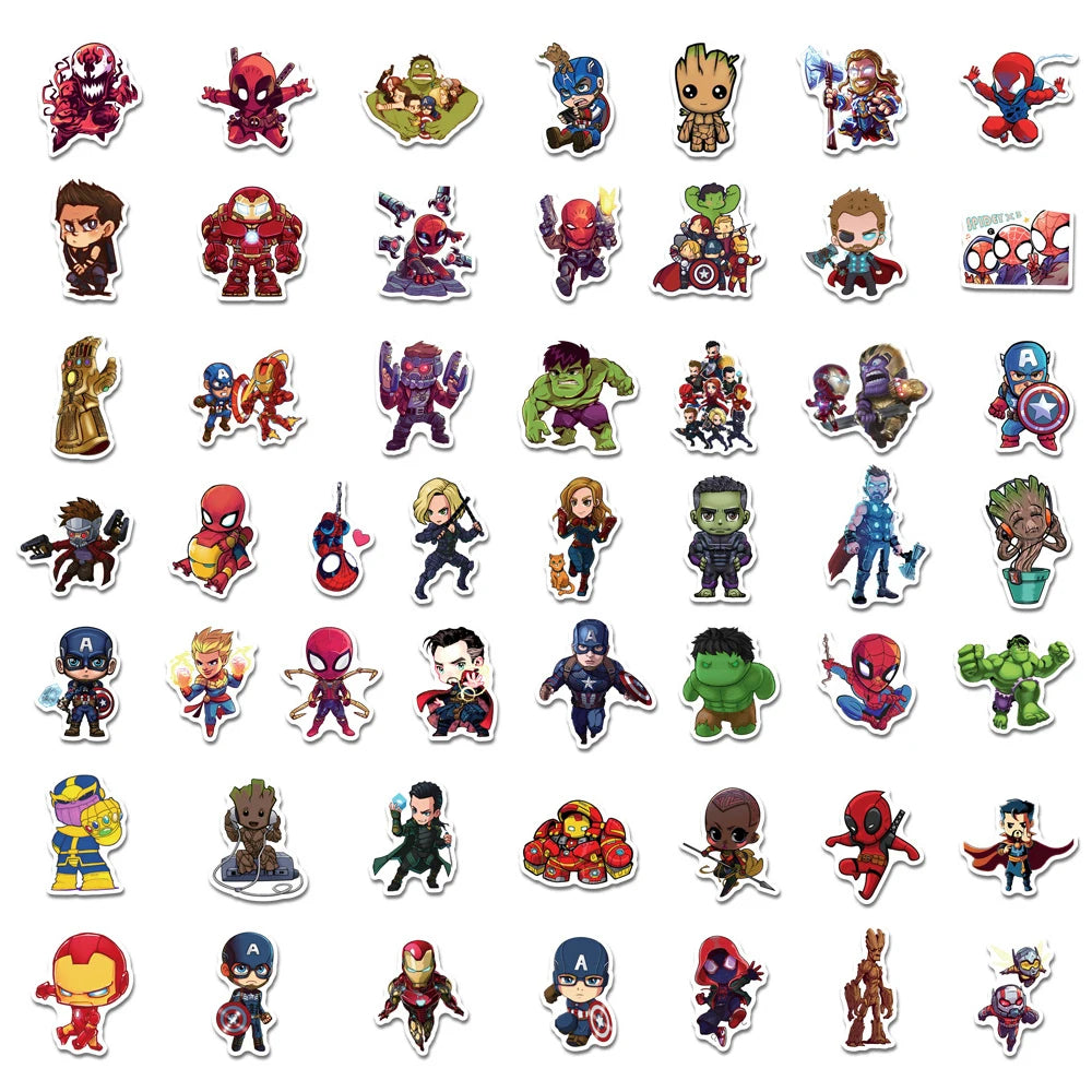 Avengers Inspired CHIBI Anime Stickers