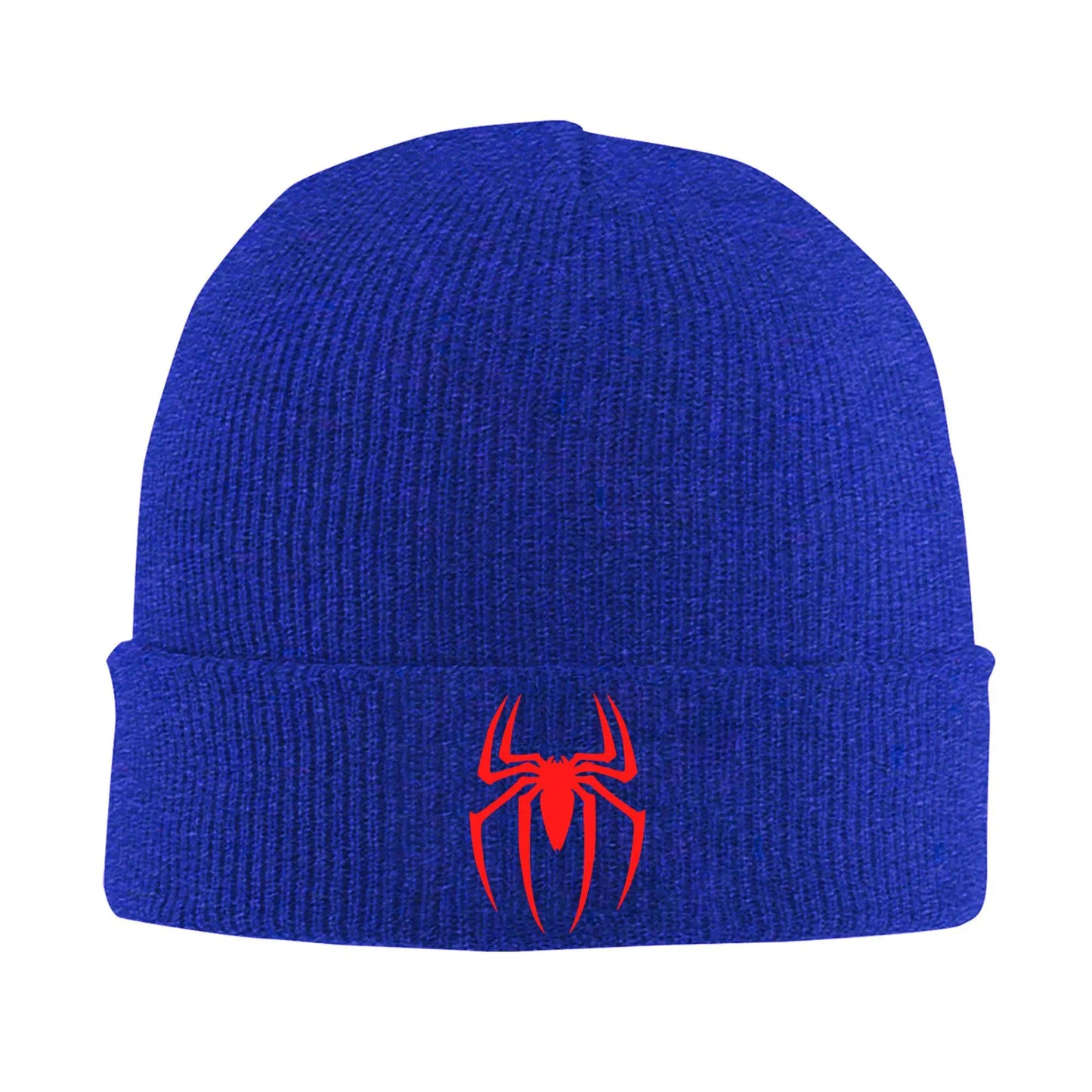 Spiderman Symbol Knitted Beanie Hat