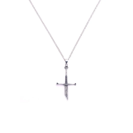Vintage Broken Sword Necklace