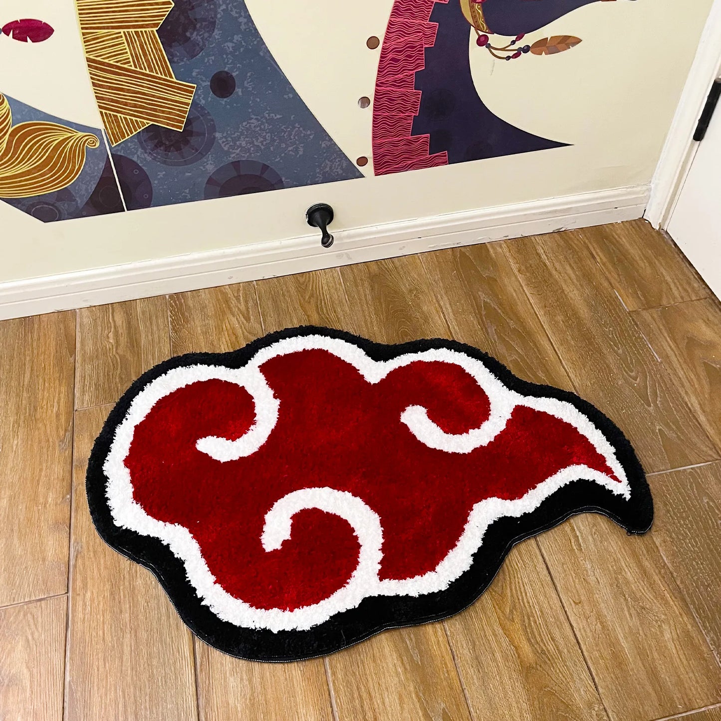 Naruto Shippuden Akatsuki-Inspired Floor Rug
