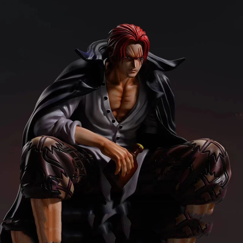 One Piece Inspired Red Hair Shanks Anime Statue