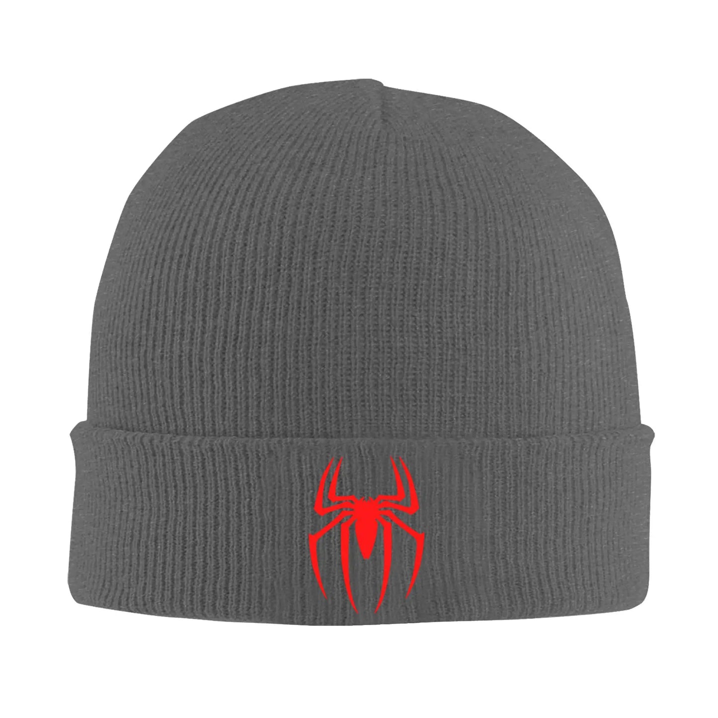 Spiderman Symbol Knitted Beanie Hat