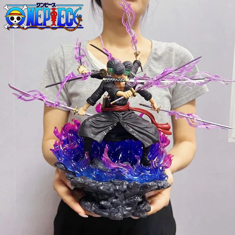 Zoro Inspired Onigashima 9 Swords Style Action Statue