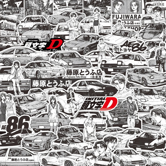 Initial D Anime Stickers