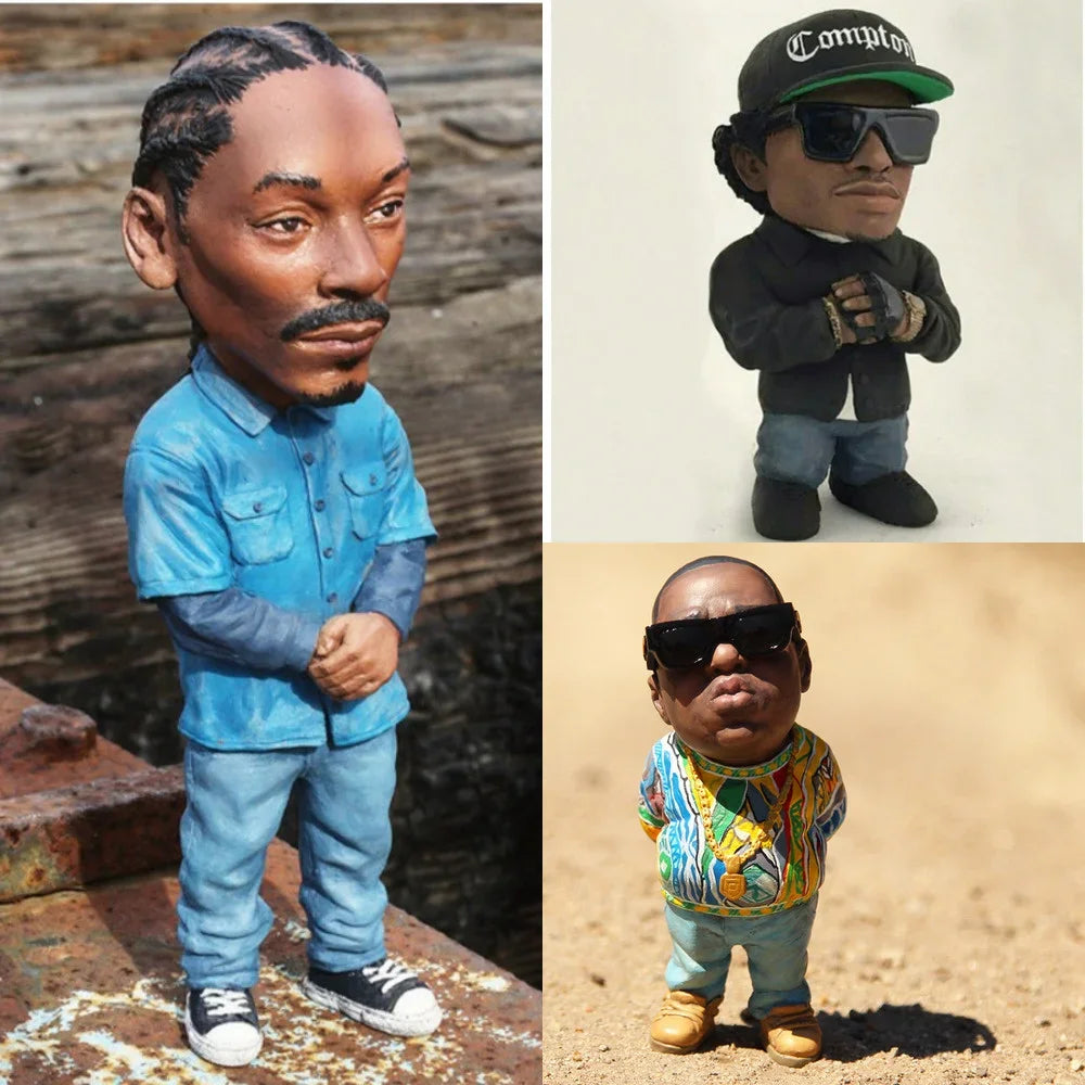 Rapper Action Themed Statues