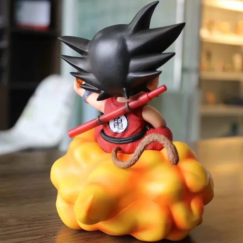 Dragon Ball Inspired Young Goku Flying Nimbus Cloud Statue