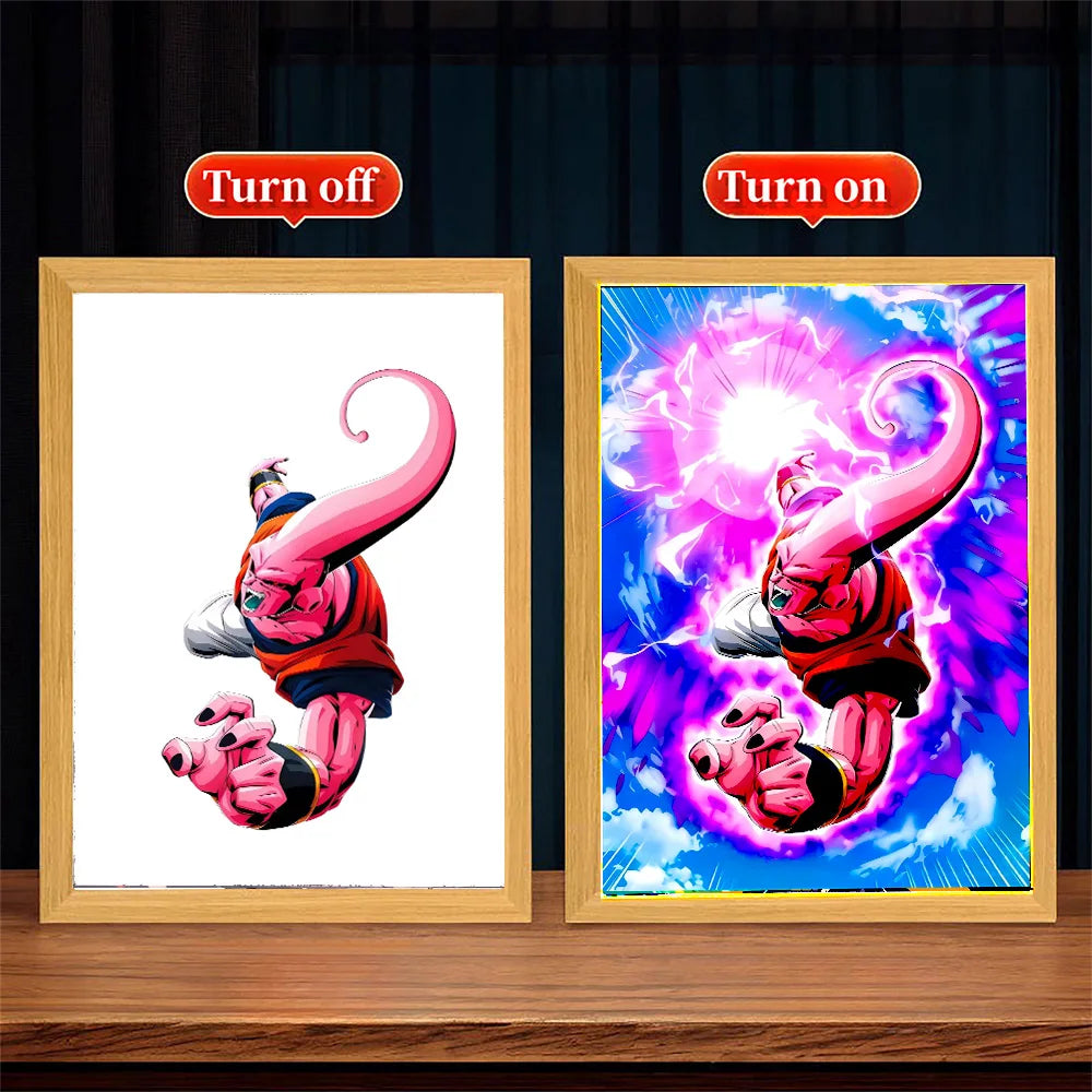 Dragon Ball Z Light Painting Photo Frame