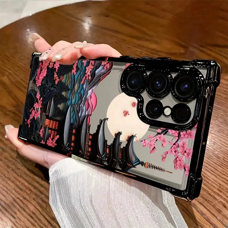 Japanese Castle Themed Phone Case for Assorted Samsung Galaxy