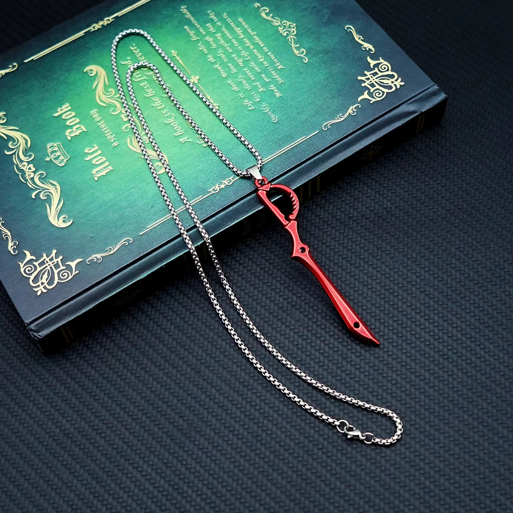 KILL La KILL Inspired Matoi Ryuko Red Scissor Blade Necklace