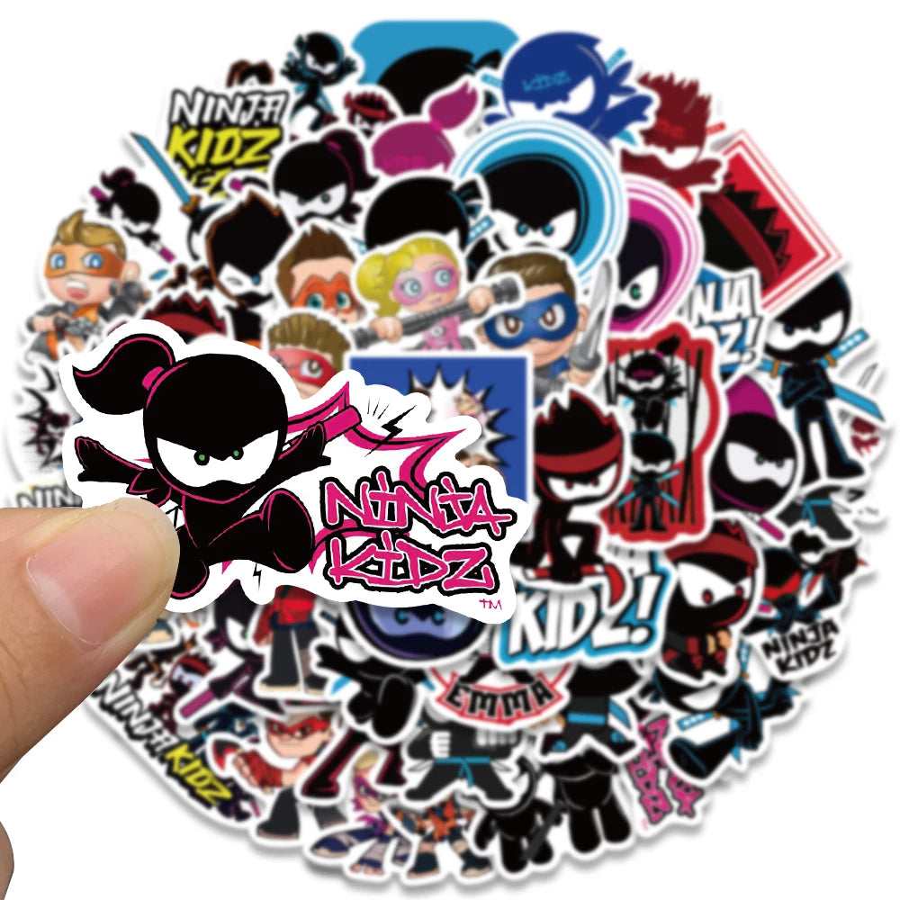 Ninja Kidz Cool Game Anime Stickers