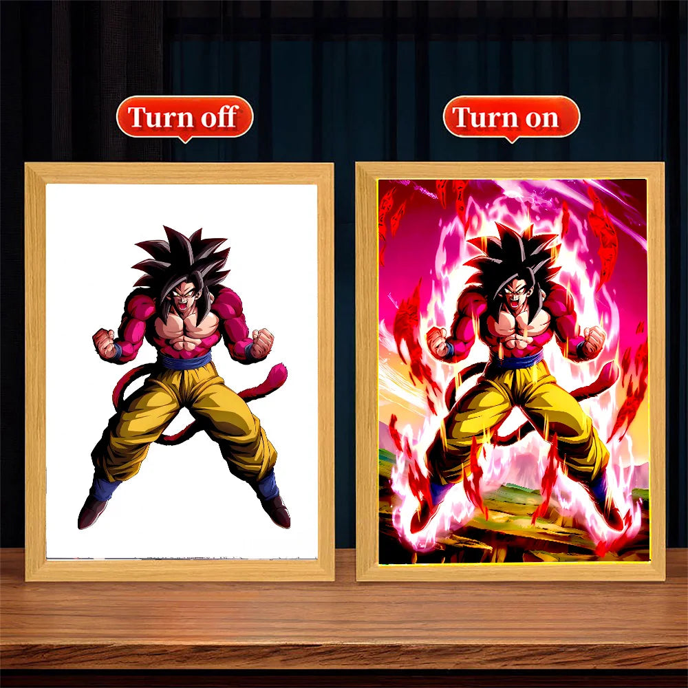 Dragon Ball Z Light Painting Photo Frame