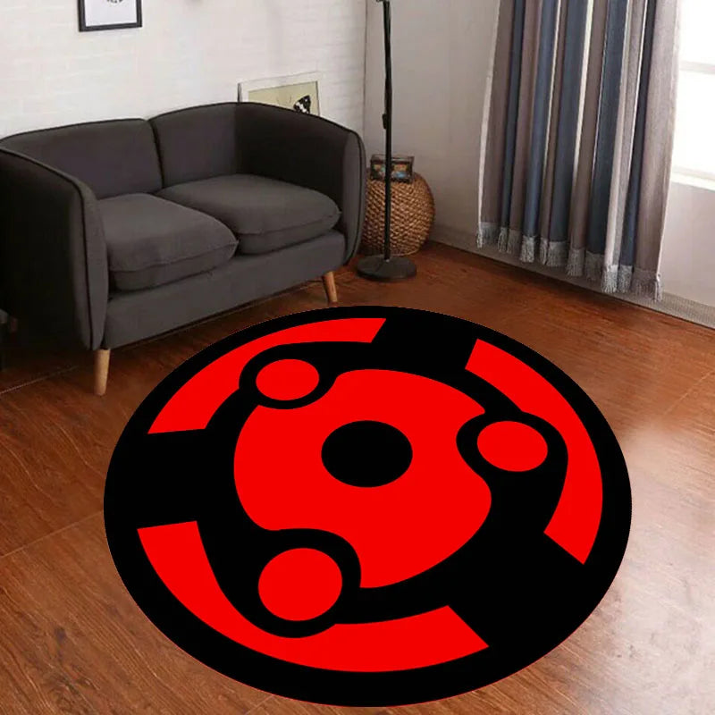 Naruto Anime Uchiha Sharingan Themed Rugs