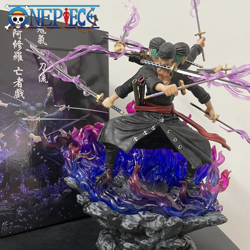 Zoro Inspired Onigashima 9 Swords Style Action Statue