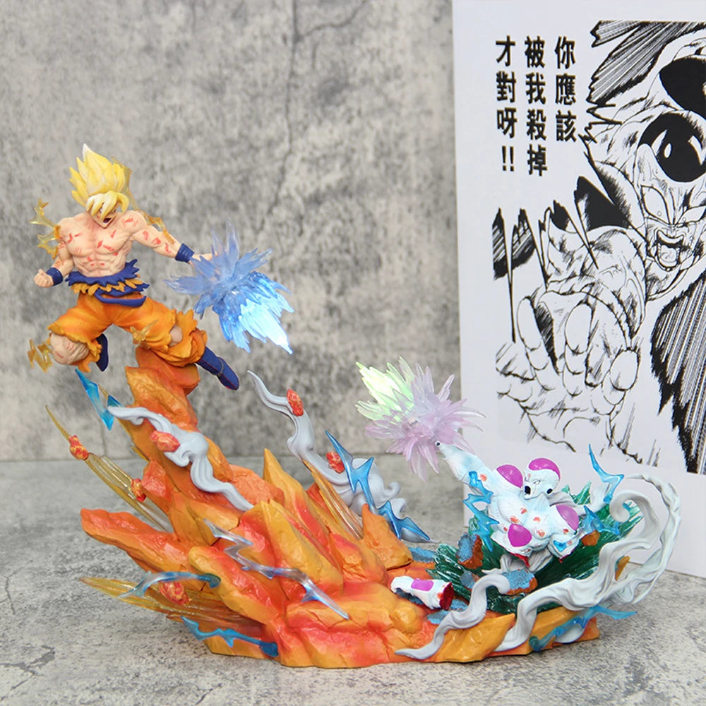 Dragon Ball Z Inspired Iconic Frieza Vs Son Goku Battle Action Statue