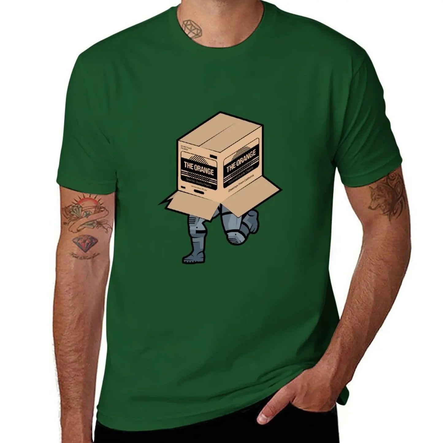 Metal Gear Solid inspired Solid Snake Sneaking Box T-Shirt