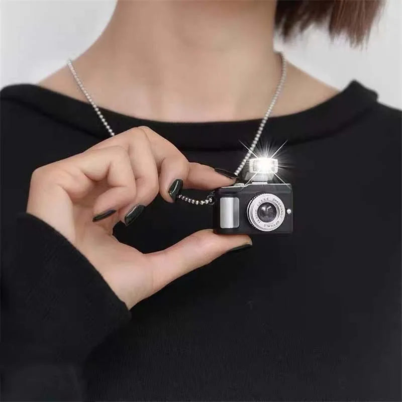 Fashion Flash Light Camera Necklace