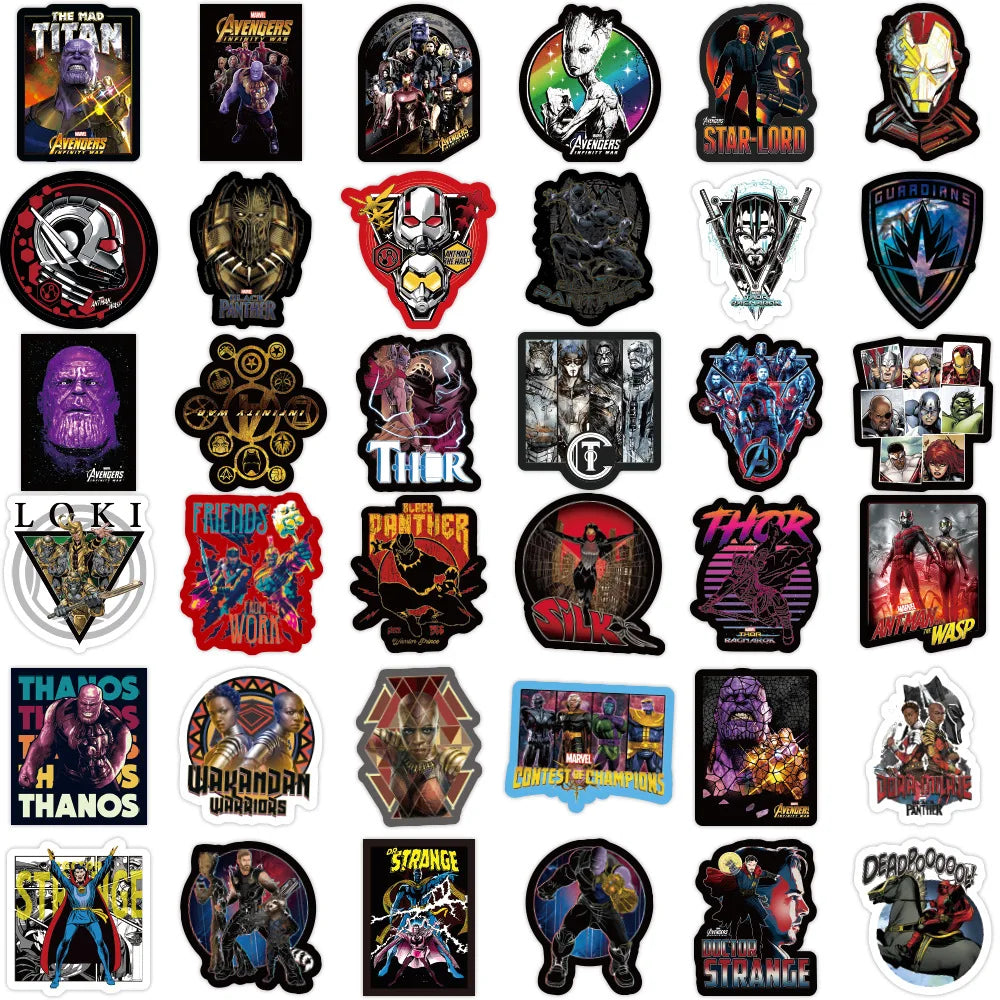 Assorted Marvel Themed Superhero Stickers