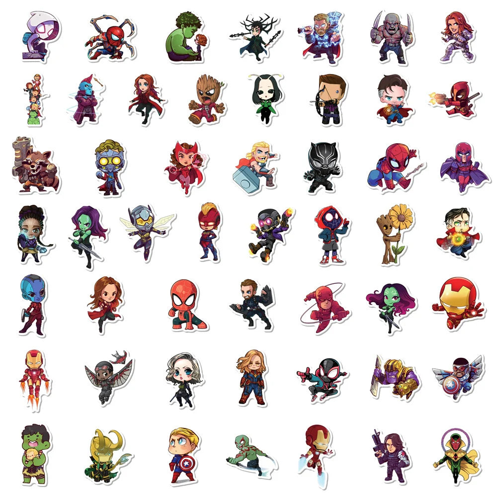 Avengers Inspired CHIBI Anime Stickers