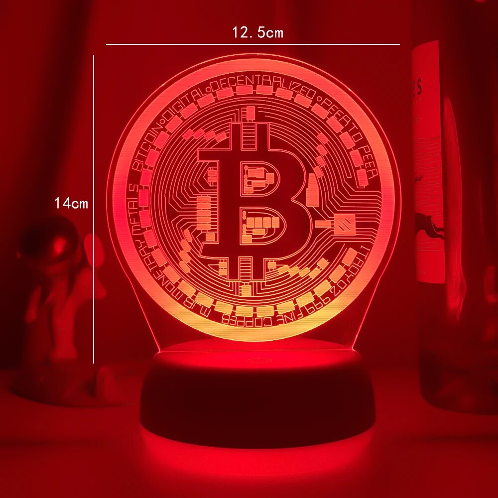 Bitcoin Pride LED Night Light