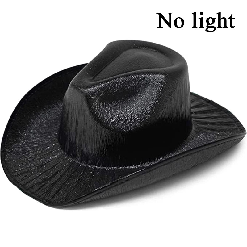 Glowing LED Cowboy & Cowgirl Hats