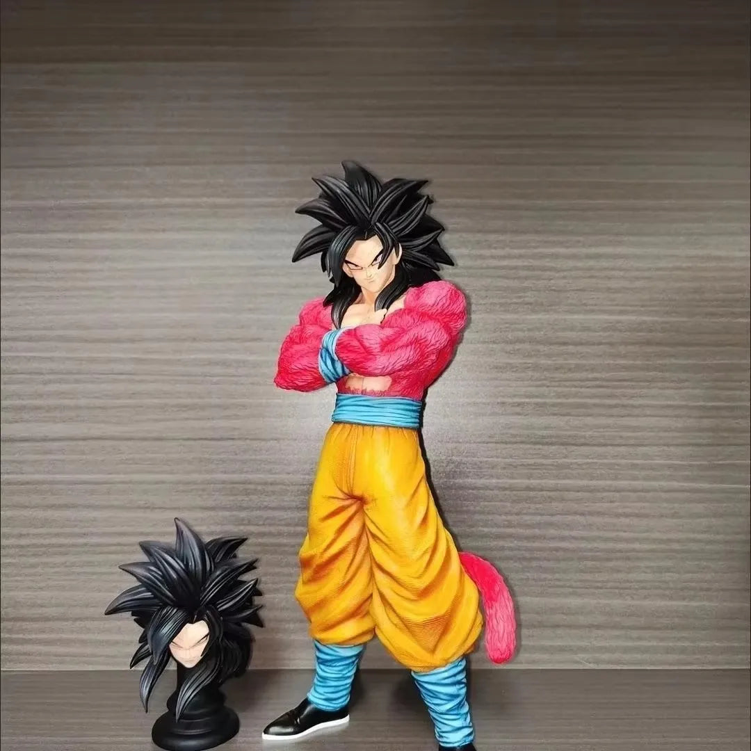 Dragon Ball Anime Super Saiyan 4 Vegeta & Goku Statues