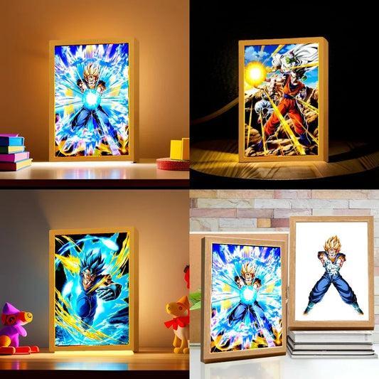 Dragon Ball Z Light Painting Photo Frame