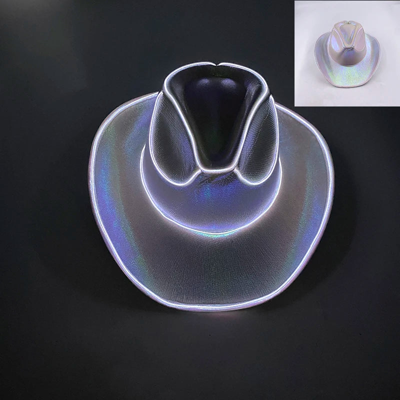 Glowing LED Cowboy & Cowgirl Hats