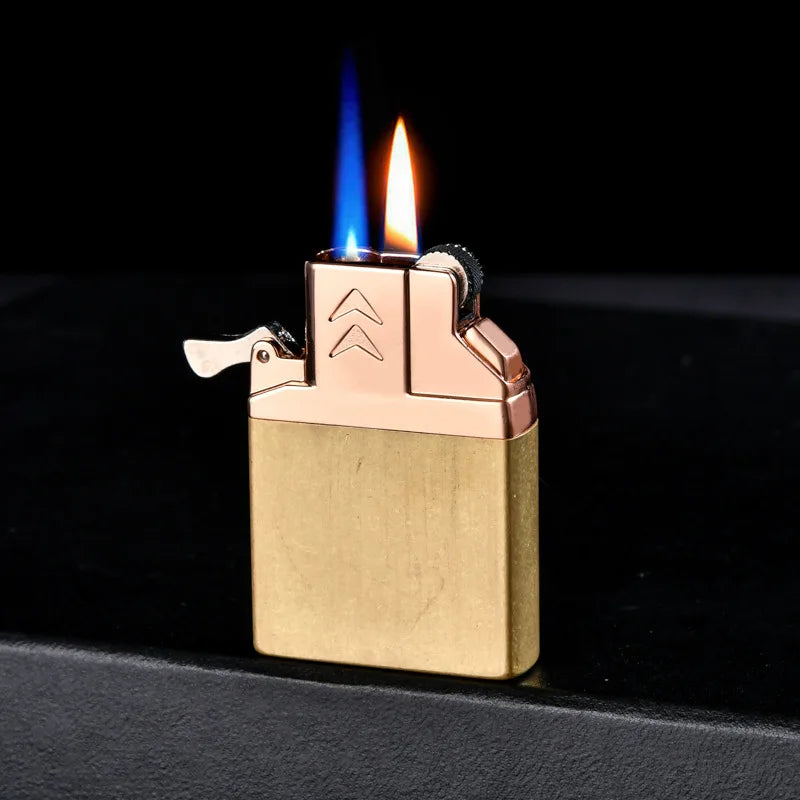 Cool Dual Flame Metal Gas Lighter