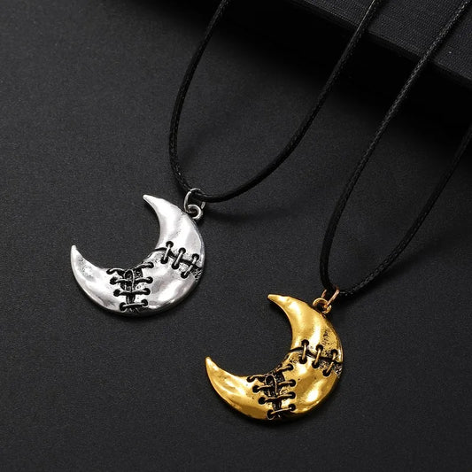 Mended Worn-Out Moon Necklaces