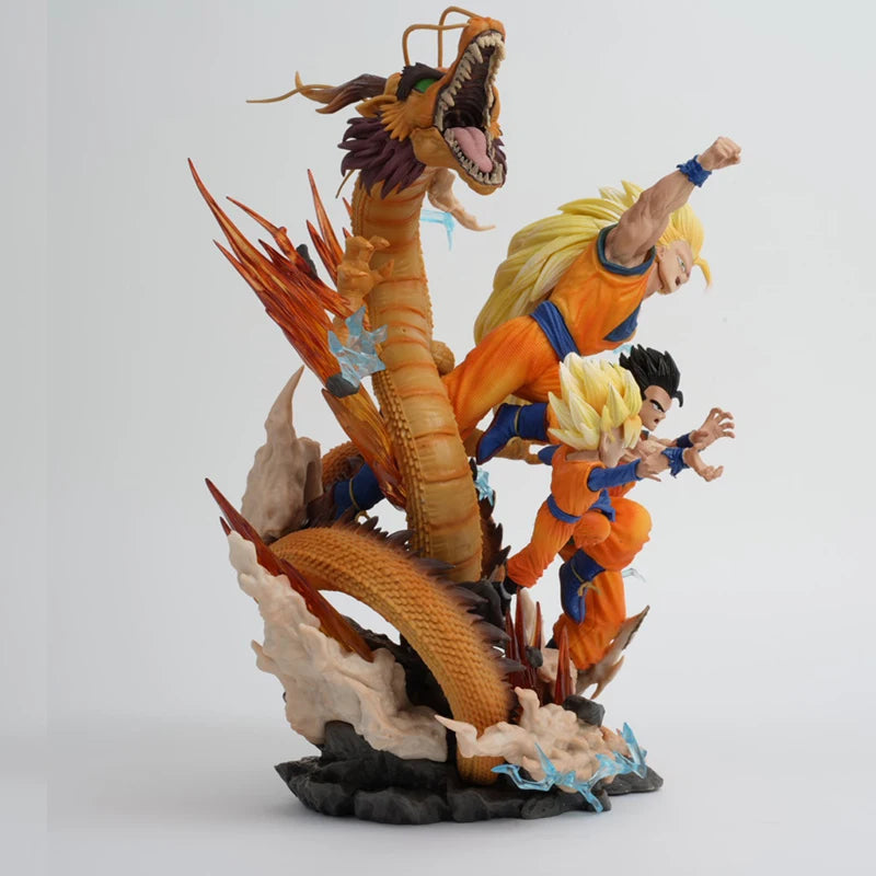 Dragon Ball Goku Gohan Goten Dragon Fist Explosion Anime Statue