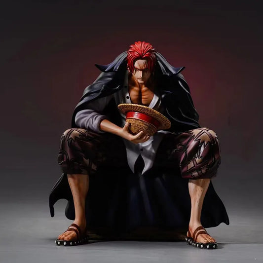 One Piece Inspired Red Hair Shanks Anime Statue