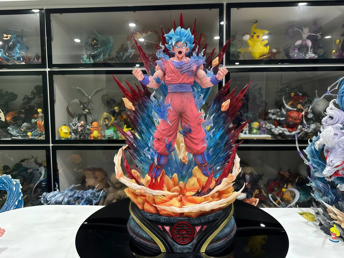 Big Dragon Ball Super Saiyan Blue Goku Power Statue