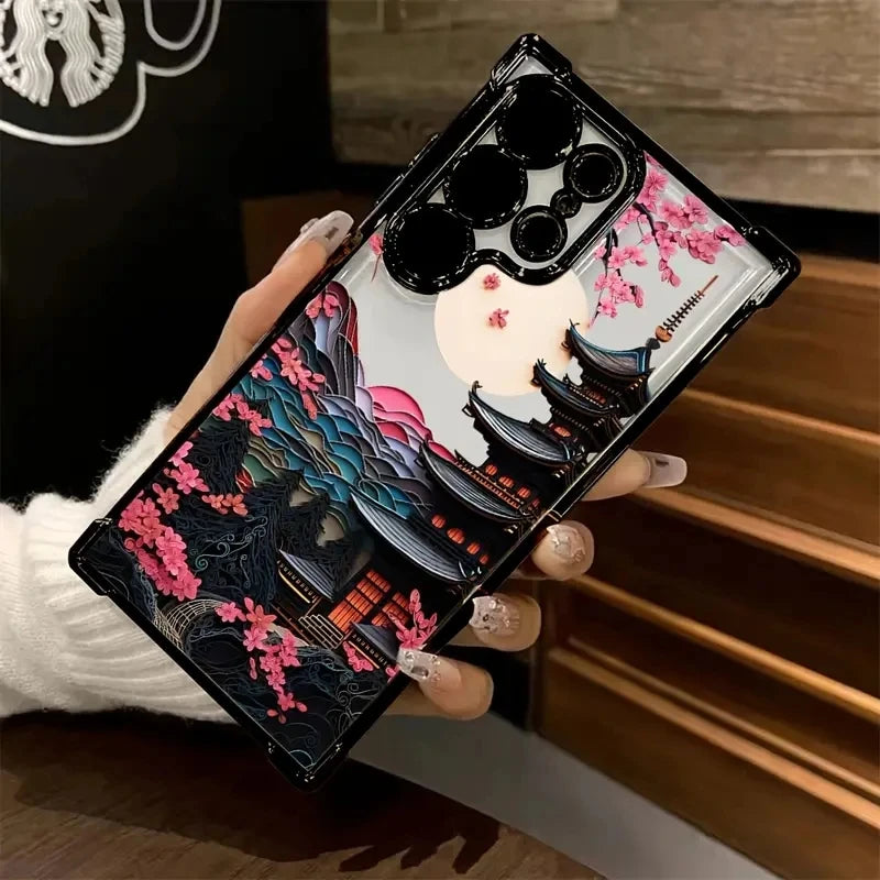 Japanese Castle Themed Phone Case for Assorted Samsung Galaxy