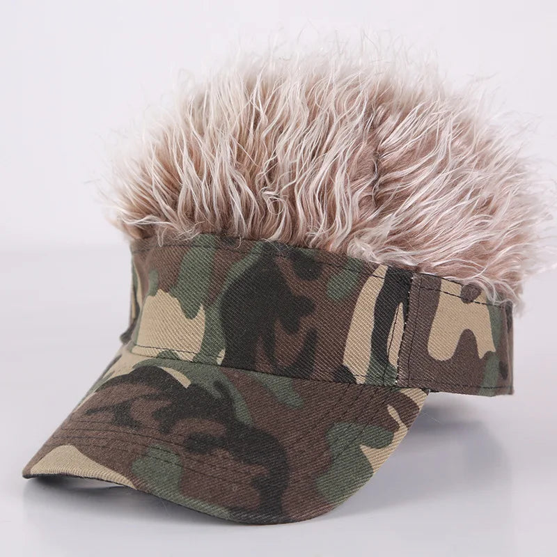 Camouflage Anime Wig Baseball Cap