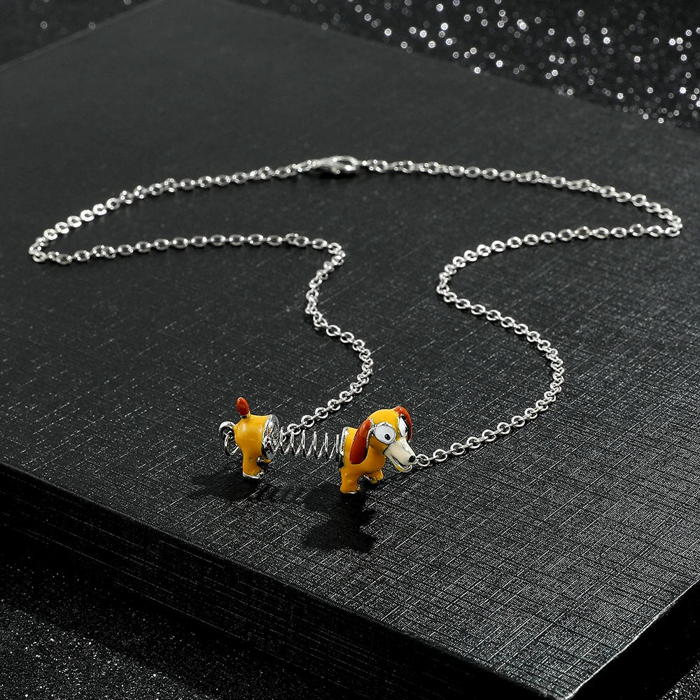 Slinky Dog Pendant Necklace