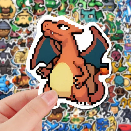 Pokemon Themed Cute Pixel Stickers
