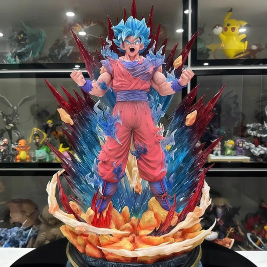 Big Dragon Ball Super Saiyan Blue Goku Power Statue
