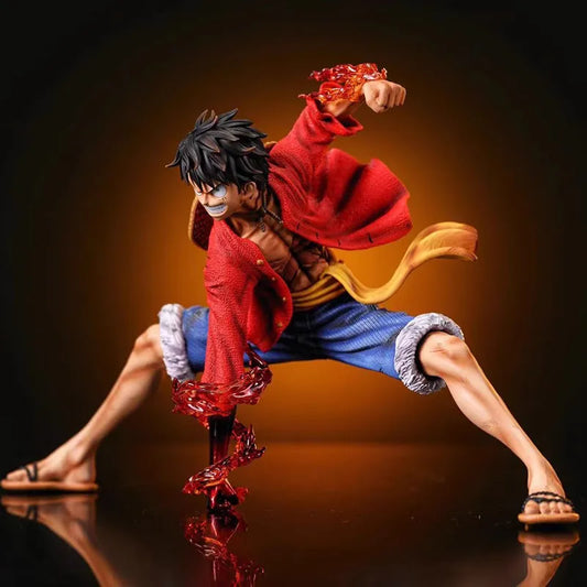 One Piece Monkey D. Luffy Themed Battle Style Action Statue