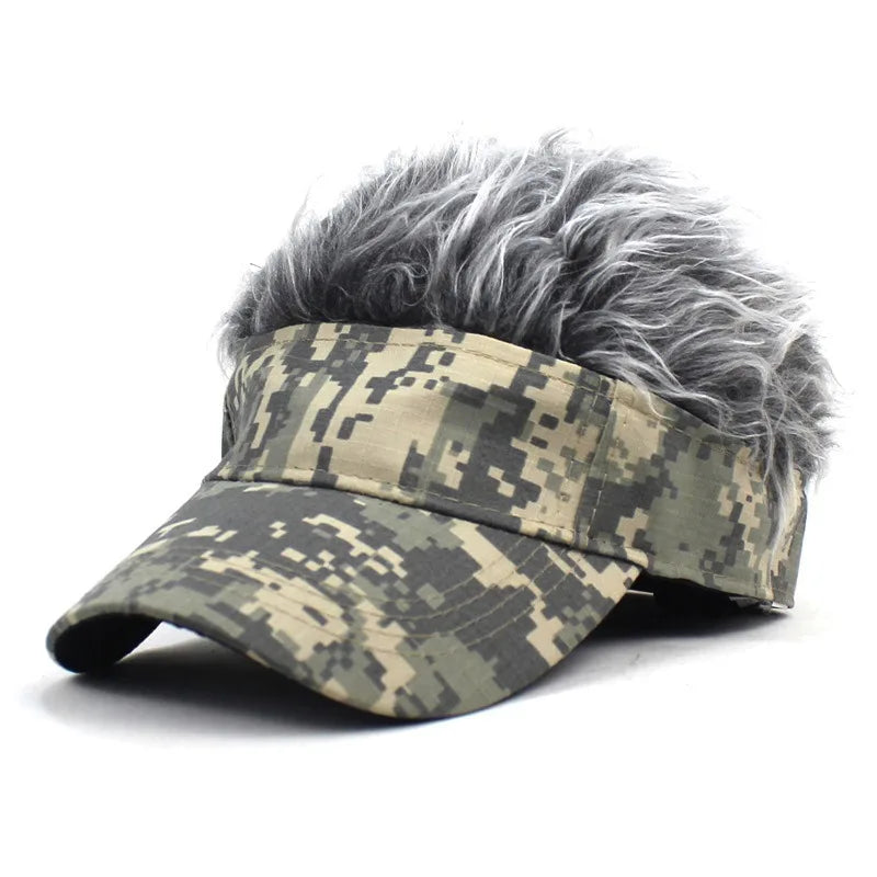 Camouflage Anime Wig Baseball Cap