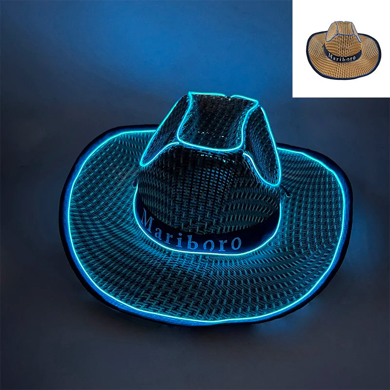 Glowing LED Cowboy & Cowgirl Hats