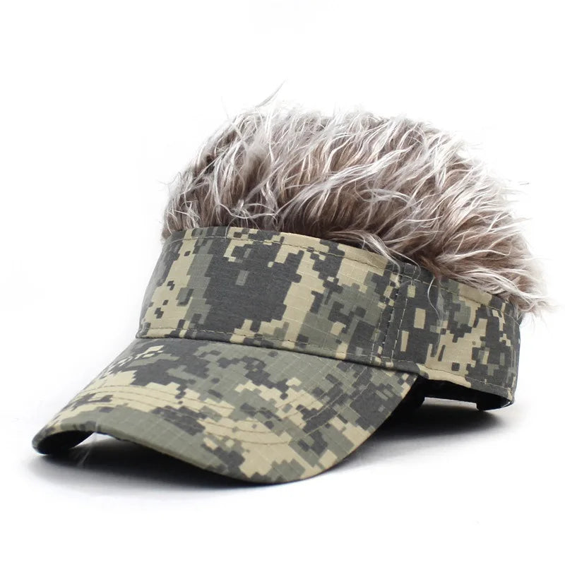 Camouflage Anime Wig Baseball Cap