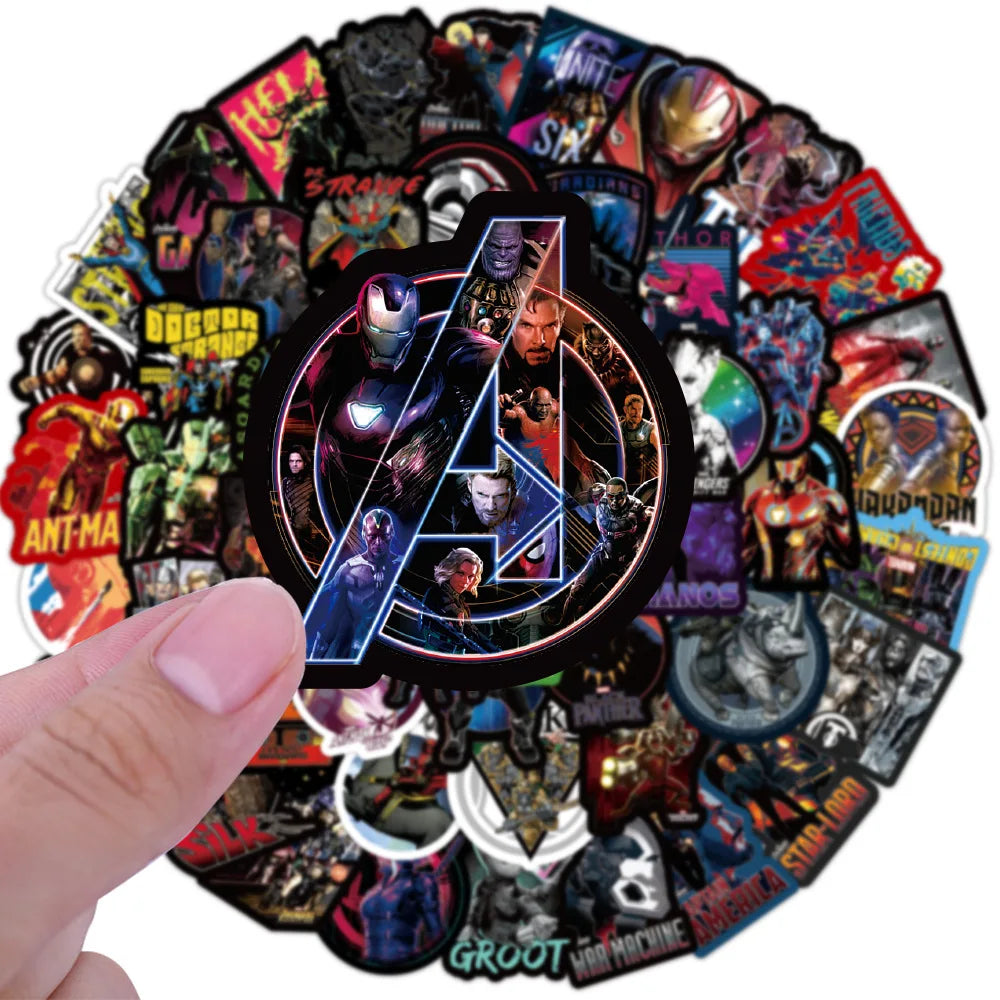 Assorted Marvel Themed Superhero Stickers