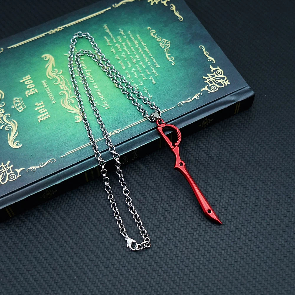 KILL La KILL Inspired Matoi Ryuko Red Scissor Blade Necklace