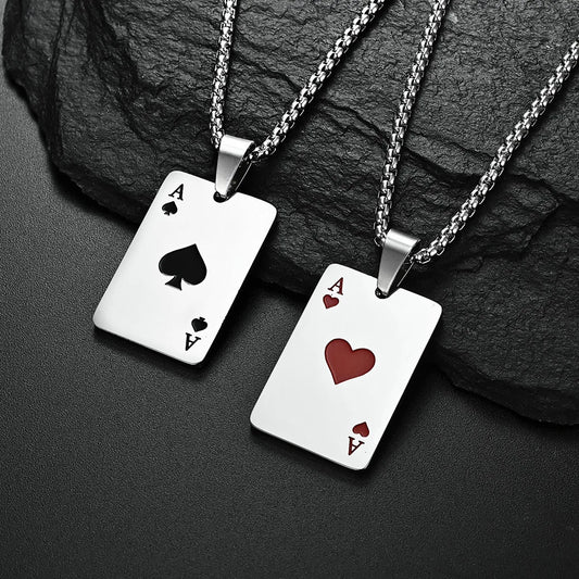 Poker Card Necklace