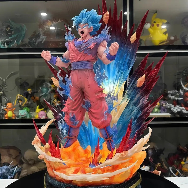 Big Dragon Ball Super Saiyan Blue Goku Power Statue