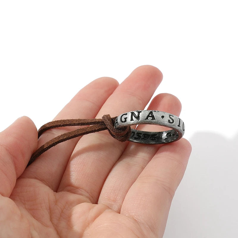 Uncharted Game Inspired Ring Necklace