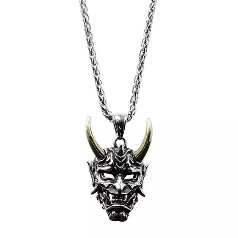 Exquisite Gothic Ghost Mask Pendant Necklace, unique, cool, stand out