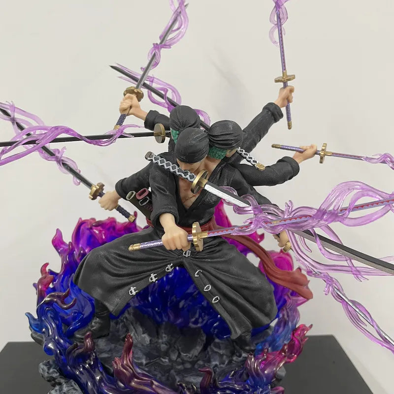 Zoro Inspired Onigashima 9 Swords Style Action Statue