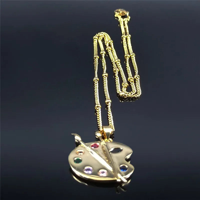 Paint Palette Necklace