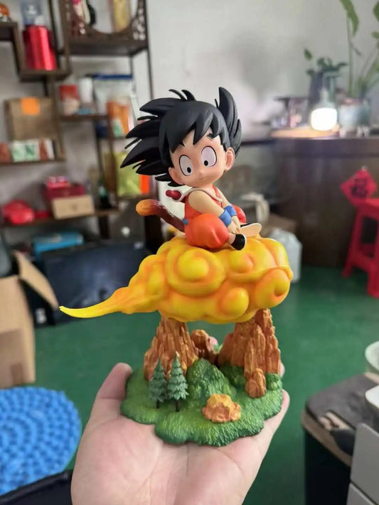 Dragon Ball Inspired Young Goku On Nimbus Statue